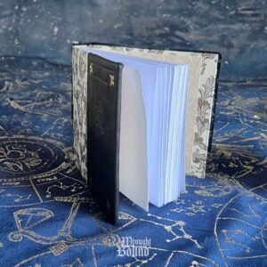 Black & Acanthus 1/4 Leather Handbound Journal